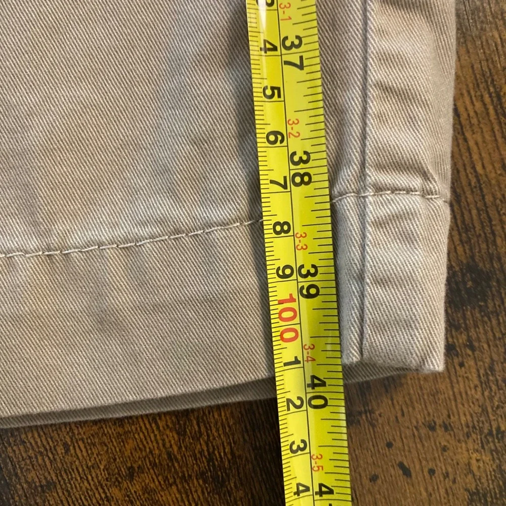 Y2K 2008 Lee One True Fit Khaki Utility Cargo Pants 14 Tan Cotton Straight Leg